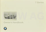 BMW 7 SERIES 1994 730i 730iL 740i 740iL 750i 750iL MOTOR CAR OWNERS HANDBOOK 79 PAGES ENGLISH