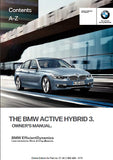 BMW ACTIVE HYBRID 3 2015 MOTOR CAR OWNERS MANUAL 251 PAGES ENGLISH