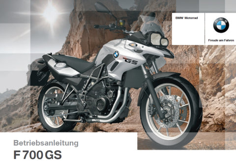 BMW F700GS MOTORRAD BETRIEBSANLEITUNG 187 SEITE DEUTSCH
