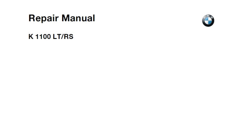 BMW K1100LT K1100RS MOTORCYCLE REPAIR MANUAL 364 PAGES ENGLISH