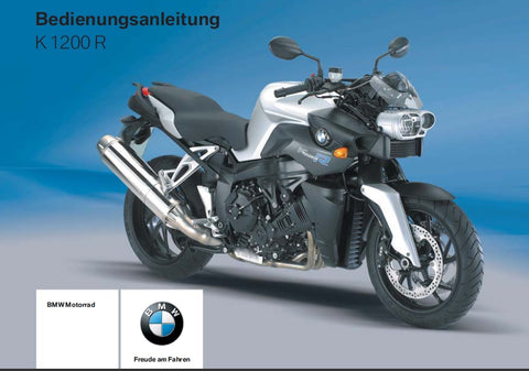 BMW K1200R MOTORRAD BEDIENUNGSANLEITUNG 166 SEITE DEUTSCH