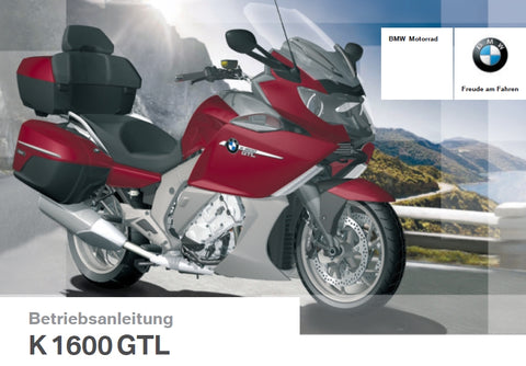 BMW K1600GTL 2013 MOTORRAD BETRIEBSANLEITUNG 182 SEITE DEUTSCH