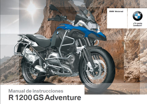 BMW R1200GS ADVENTURE MOTOCICLETA MANUAL DE INSTRUCCIONES 190 PAGINA ESPANOL