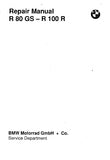 BMW R80GS R100R MOTORCYCLE REPAIR MANUAL 168 PAGES ENGLISH