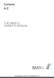 BMW i3 MOTOR CAR OWNERS MANUAL 236 PAGES ENGLISH