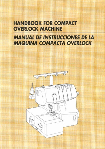 BROTHER 1034D SEWING MACHINE MAQUINA DE COSER HANDBOOK MANUAL DE INSTRUCCIONES 68 PAGES ENG ESP