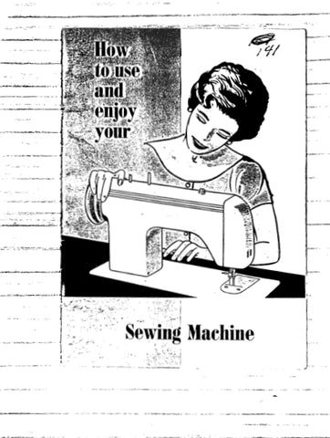 BROTHER 141 SEWING MACHINE INSTRUCTION MANUAL BOOK 18 PAGES ENG