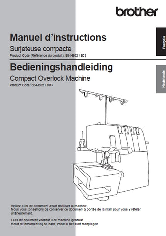 BROTHER 2104D MACHINE A COUDRE NAAIMACHINE MANUEL D'INSTRUCTIONS BEDIENINGSHANDLEIDING 76 PAGES FRANC NL