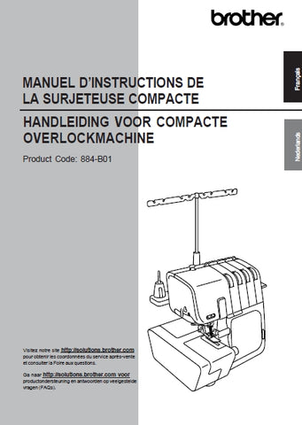 BROTHER 4234D MACHINE A COUDRE NAAIMACHINE MANUEL D'INSTRUCTIONS HANDLEIDING 80 PAGES FRANC NL