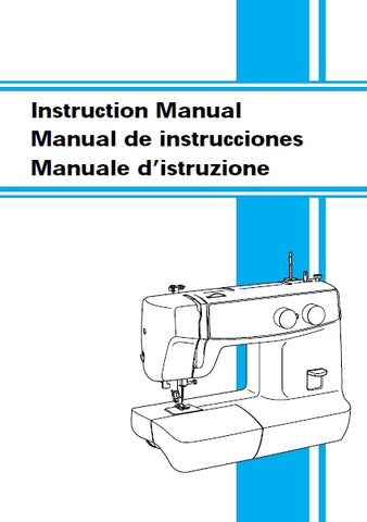 BROTHER 885-447 SEWING MACHINE INSTRUCTION MANUAL 83 PAGES ENG ESP IT