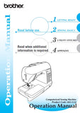 BROTHER 885-U24 SEWING MACHINE OPERATION MANUAL 176 PAGES ENGLISH