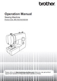 BROTHER 888-X53 X54 X55 X56 SEWING MACHINE OPERATION MANUAL 40 PAGES ENGLISH