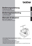 BROTHER AIRFLOW 3000 NAHMASCHINE NAAIMACHINE MACCHINA DA CUCIRE BEDIENUNGSANLEITUNG BEDIENINGSHANDLEIDING MANUALE DI ISTRUZIONI 116 SEITE DE NL IT