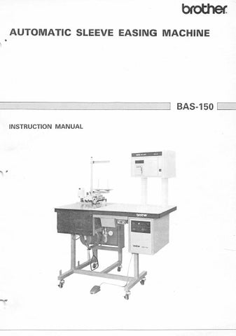 BROTHER BAS-150 SEWING MACHINE INSTRUCTION MANUAL 30 PAGES ENG