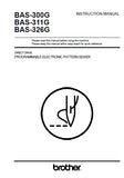 BROTHER BAS-300G BAS-311G BAS-326G SEWING MACHINE INSTRUCTION MANUAL 84 PAGES ENG