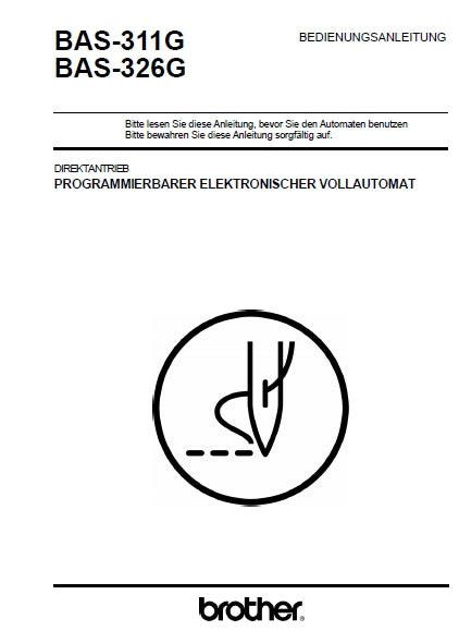 BROTHER BAS-311G BAS-326G NAHMASCHINE BEDIENUNGSANLEITUNG 79 SEITE DEUTSCH