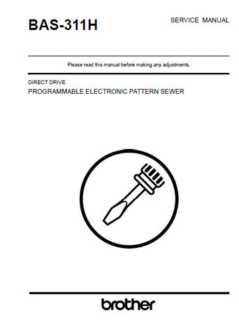 BROTHER BAS-311H SEWING MACHINE SERVICE MANUAL BOOK 162 PAGES ENG