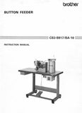 BROTHER CB3-B917/BA-10 SEWING MACHINE INSTRUCTION MANUAL 17 PAGES ENG