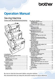 BROTHER CP100X SEWING MACHINE OPERATION MANUAL 32 PAGES ENG