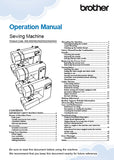 BROTHER CP60X SEWING MACHINE OPERATION MANUAL 32 PAGES ENG