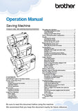 BROTHER CP80X SEWING MACHINE OPERATION MANUAL 32 PAGES ENG