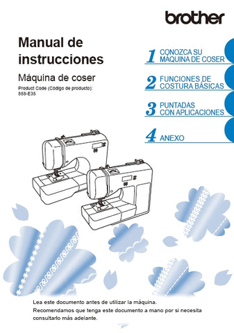 BROTHER CS7205 MAQUINA DE COSER MANUAL DE INSTRUCCIONES 76- PAGINA ESP