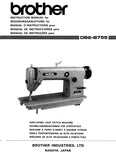 BROTHER DB2-B755 SEWING MACHINE INSTRUCTION MANUAL BOOK 12 PAGES ENG DE FR ESP ITAL