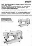 BROTHER DB2-B774 SEWING MACHINE INSTRUCTION MANUAL BOOK 110 PAGES ENG DE FR ESP