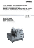 BROTHER EF4-V41 EF4-V51 MA4-V61 SEWING MACHINE INSTRUCTION MANUAL BOOK 34 PAGES ENG DE FR ESP