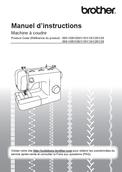 BROTHER GX37 MACHINE A COUDRE MANUEL D'INSTRUCTIONS 52 PAGES FRANC