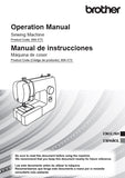 BROTHER GX37 SEWING MACHINE MAQUINA DE COSER OPERATION MANUAL 108 PAGES ENG ESP