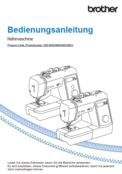 BROTHER INNOV-IS A50 NAHMASCHINE BEDIENUNGSANLEITUNG 72 SEITE DE