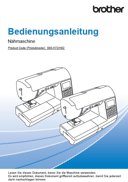 BROTHER INNOV-IS F420 NAHMASCHINE BEDIENUNGSANLEITUNG 144 SEITE DE