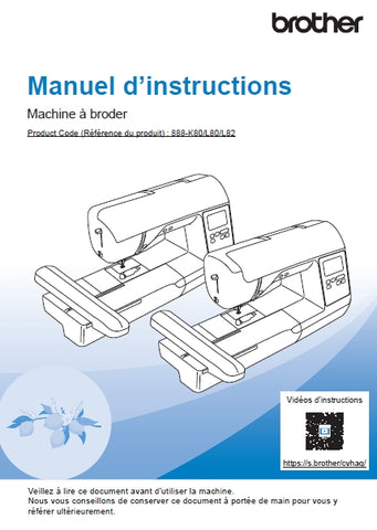 BROTHER INNOV-IS F540E MACHINE A COUDRE MANUEL D'INSTRUCTIONS 68 PAGES FRANC