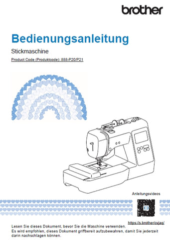 BROTHER INNOV-IS M340ED NAHMASCHINE BEDIENUNGSANLEITUNG 60 SEITE DE