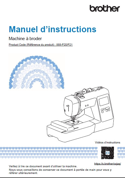 BROTHER INNOV-IS M340ED MACHINE A COUDRE MANUEL D'INSTRUCTIONS 60 PAGES FRANC