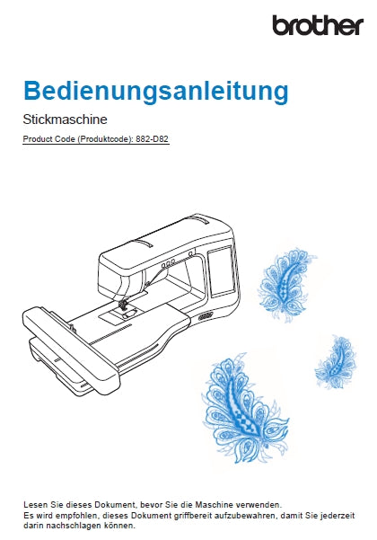 BROTHER INNOV-IS V3LE NAHMASCHINE BEDIENUNGSANLEITUNG 180 SEITE DE