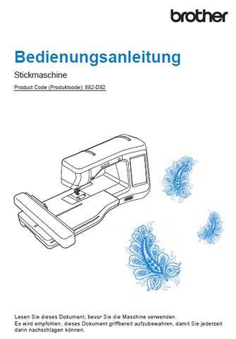 BROTHER INNOV-IS V3LE NAHMASCHINE BEDIENUNGSANLEITUNG 180 SEITE DE