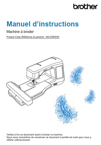 BROTHER INNOV-IS V3LE MACHINE A COUDRE MANUEL D'INSTRUCTIONS 180 PAGES FRANC