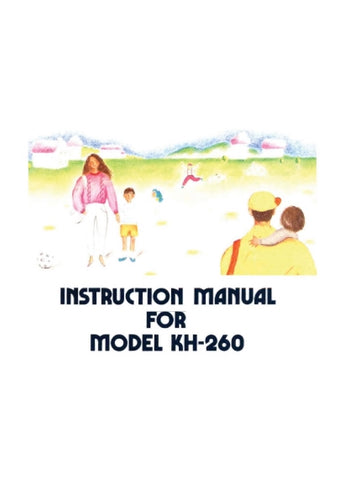 BROTHER KH-260 KNITTING MACHINE INSTRUCTION MANUAL BOOK 68 PAGES ENG