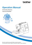 BROTHER PE535 SEWING MACHINE OPERATION MANUAL 52 PAGES ENG