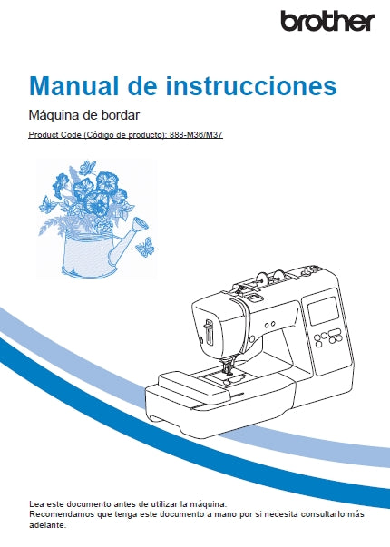 BROTHER PE550D MAQUINA DE COSER MANUAL DE INSTRUCCIONES 52 PAGINA ESP