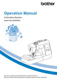 BROTHER PE550D SEWING MACHINE OPERATION MANUAL 52 PAGES ENG