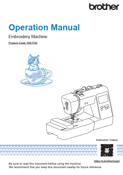 BROTHER PE570 SEWING MACHINE OPERATION MANUAL 60 PAGES ENG