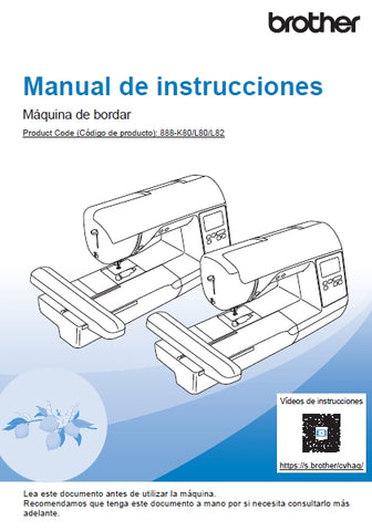 BROTHER PE900 MAQUINA DE COSER MANUAL DE INSTRUCCIONES 68 PAGINA ESP