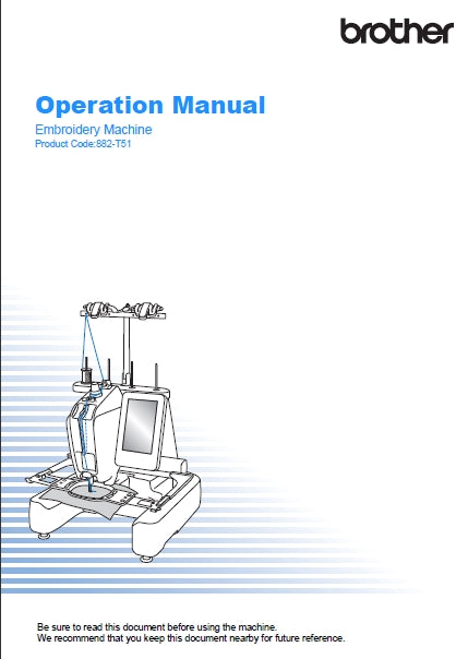 BROTHER PRS100 SEWING MACHINE OPERATION MANUAL 192 PAGES ENG