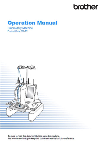 BROTHER PRS100 SEWING MACHINE OPERATION MANUAL 192 PAGES ENG