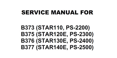 BROTHER PS-2200 PS-2300 PS-2400 PS-2500 SEWING MACHINE SERVICE MANUAL 52 PAGES ENG