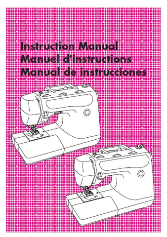 BROTHER PS-2250 PS-2360 PS-2470 PS-3100 SEWING MACHINE INSTRUCTION MANUAL BOOK 111 PAGES ENG FR ESP