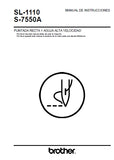 BROTHER S-7550A SL-1110 MAQUINA DE COSER MANUAL DE INSTRUCCIONES 32 PAGES ESP